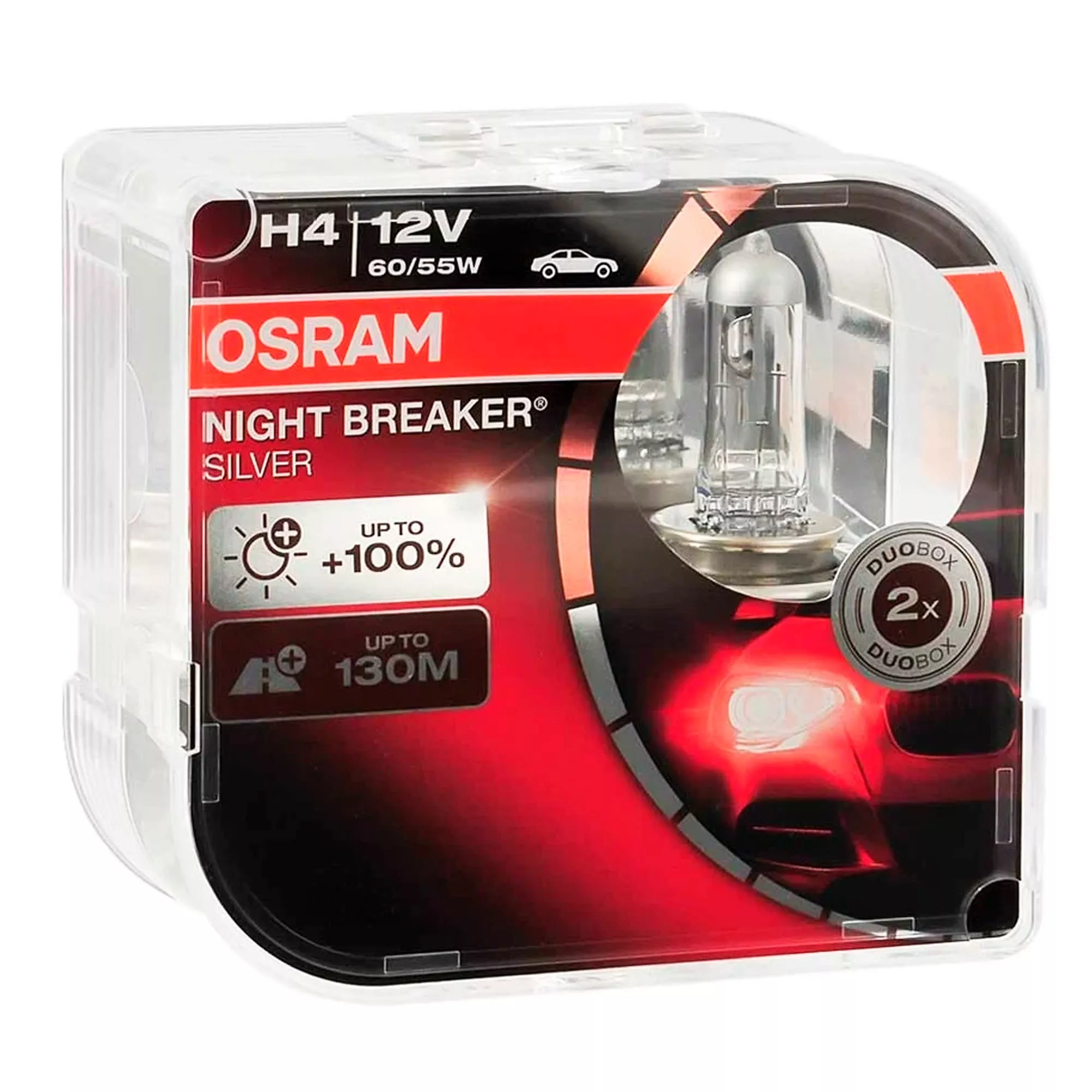 Лампа Osram Night Breaker Silver H4 12V 55/60W 64193NBS-HCB