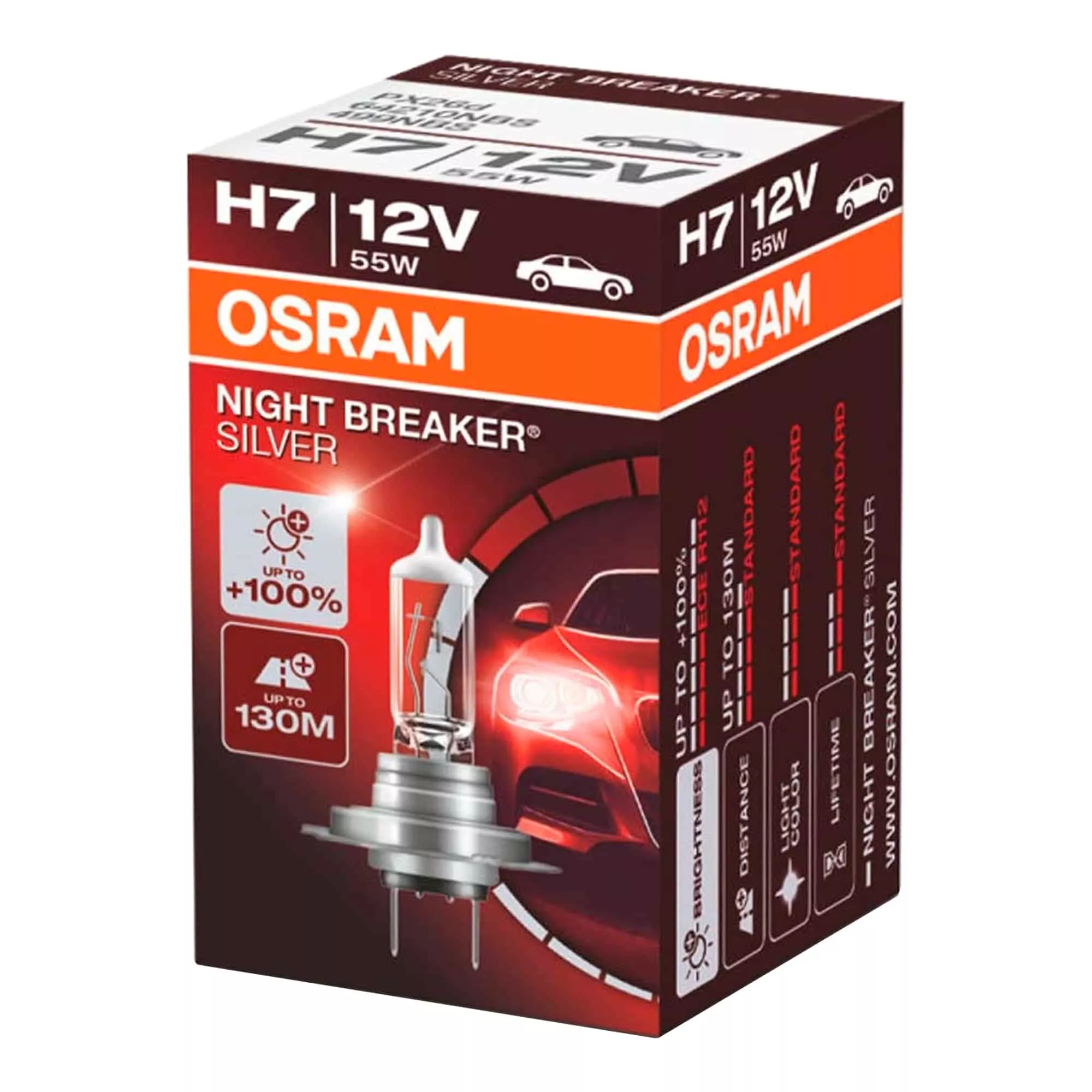 Лампа Osram Night Breaker Silver H7 12V 55W 64210NBS