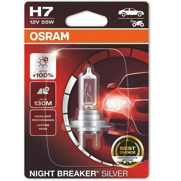 Лампа Osram Night Breaker Silver H7 12V 55W 64210NBS