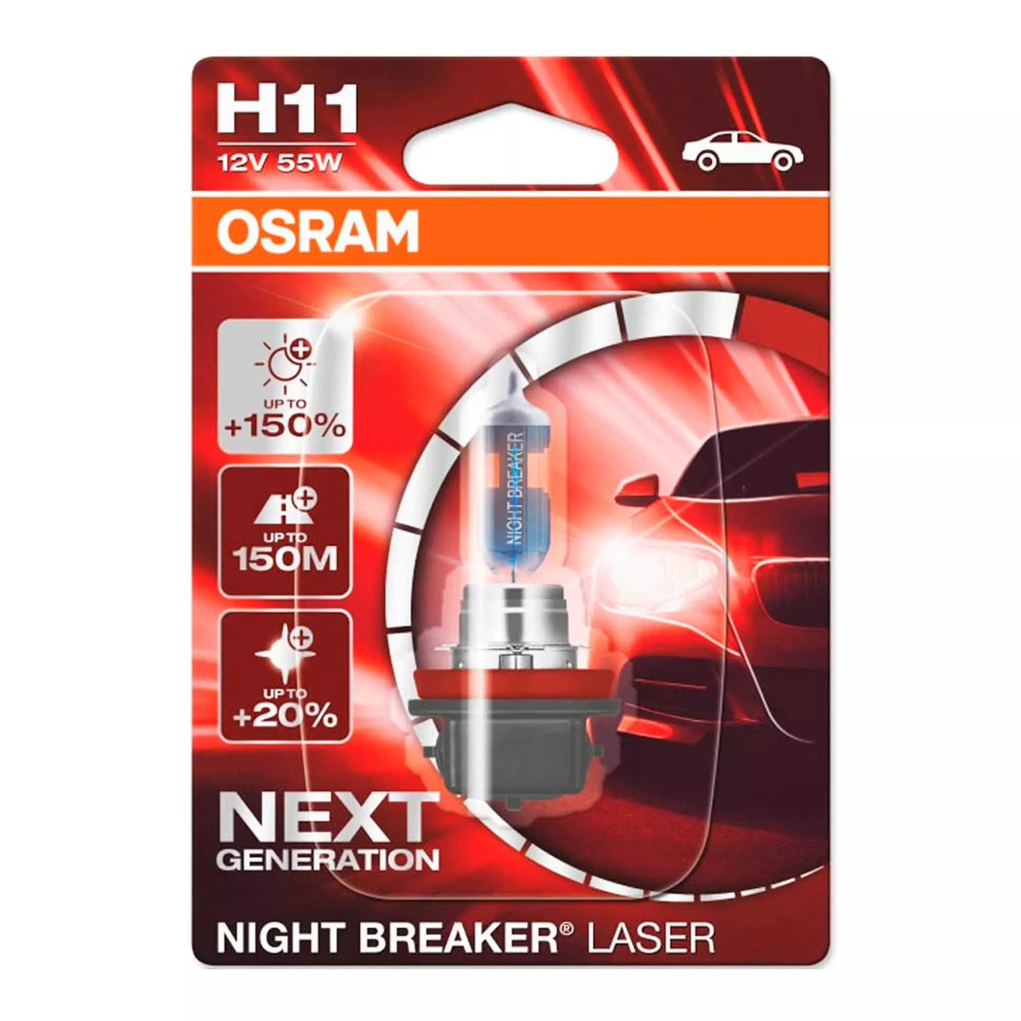 Лампа Osram Night Breaker Laser H11 12V 55W 64211NL-01B