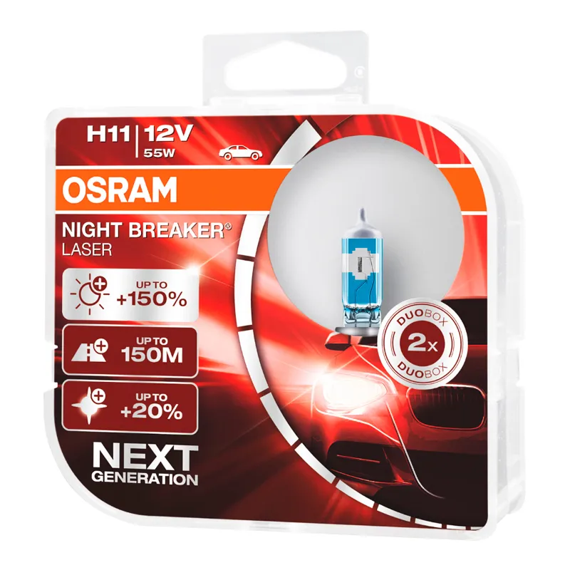 Лампа Osram Night Breaker Laser H11 12V 55W 64211NL-HCB-DUO