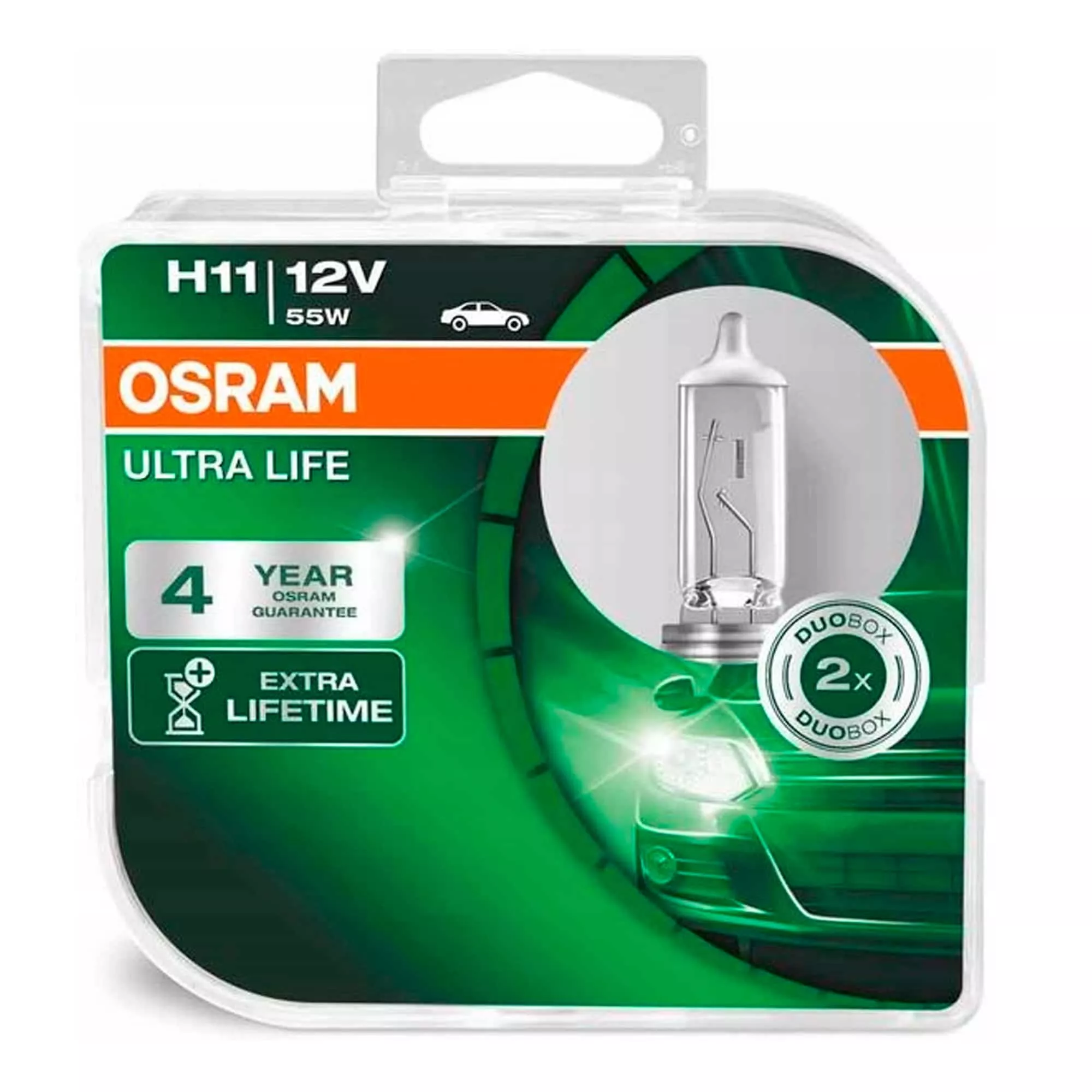 Лампа Osram Ultra Life H11 12V 55W 64211ULT-HCB