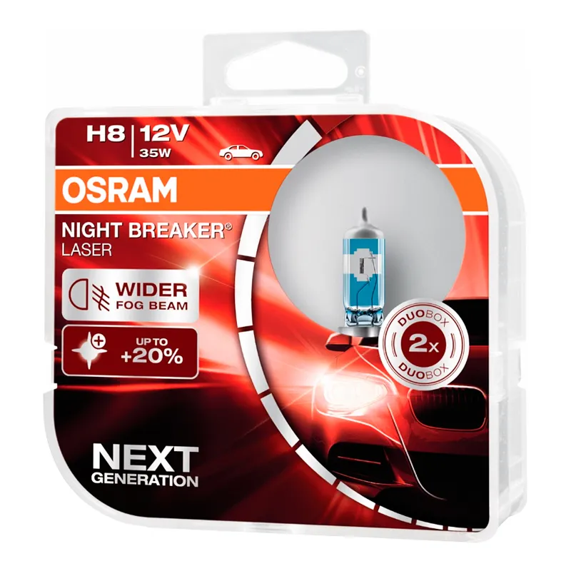 Лампа Osram Night Breaker Unlimited H8 12V 35W 2шт 64212NL-HCB-DUO