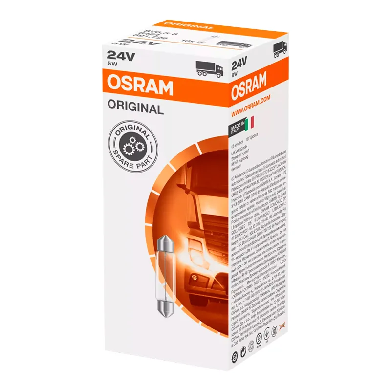 Лампа Osram C5W 24V 5W 6424-UNV