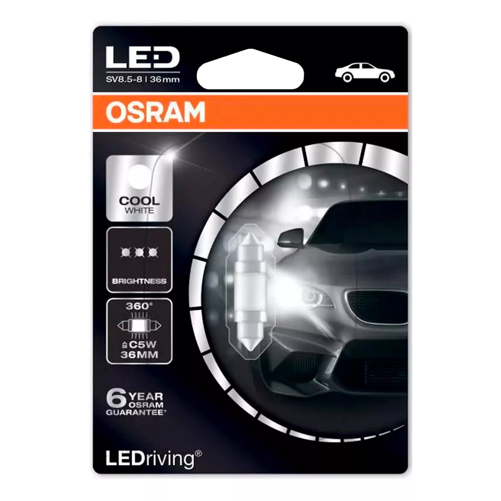 Лампа Osram LEDriving C5W 12V 1W 6498CW01B