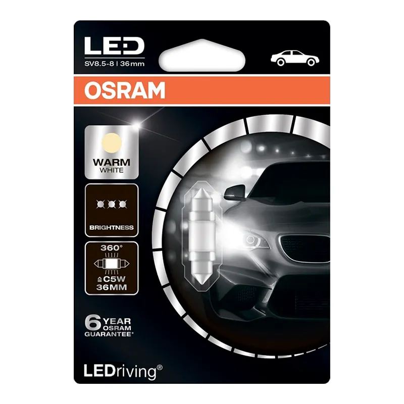 Лампа Osram LEDriving Premium C5W 12V 1W 6498WW