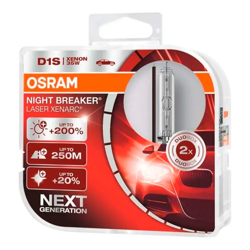 Лампа Osram Xenarc Night Breaker Laser D1S 85V 35W 66140XNL-HCB-DUO