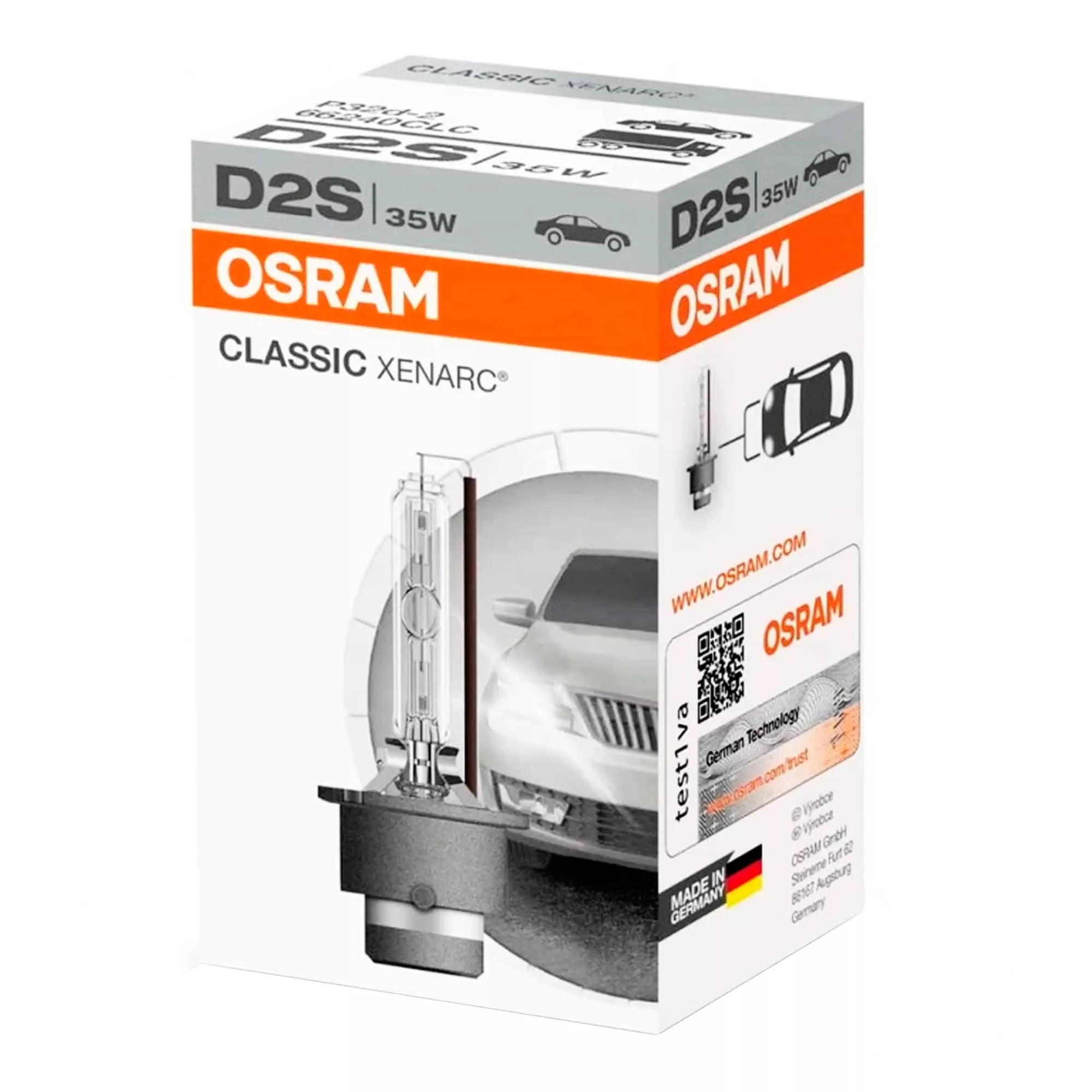 Лампа Osram Xenarc Classic D2S 85V 35W 66240CLC