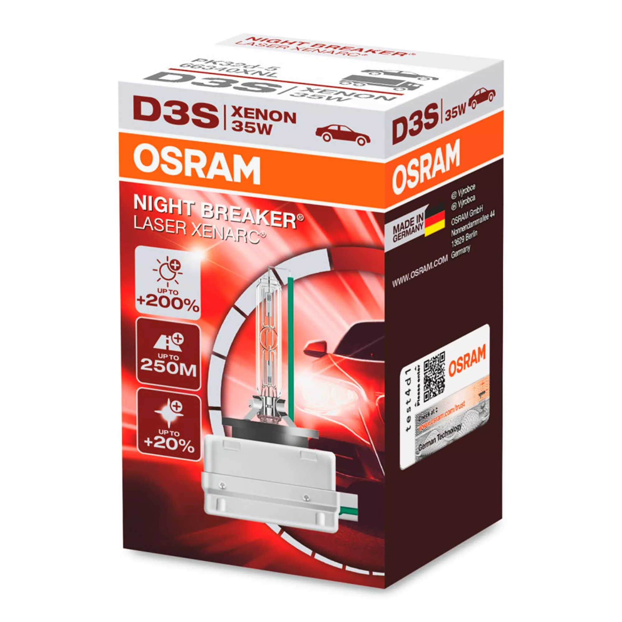 Лампа Osram Xenarc Night Breaker Laser D3S 42V 35W 66340XNL