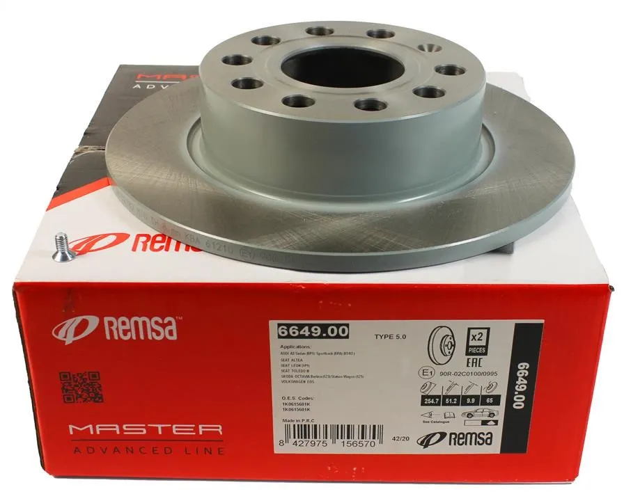 Remsa 6649.00 Тормозные диски