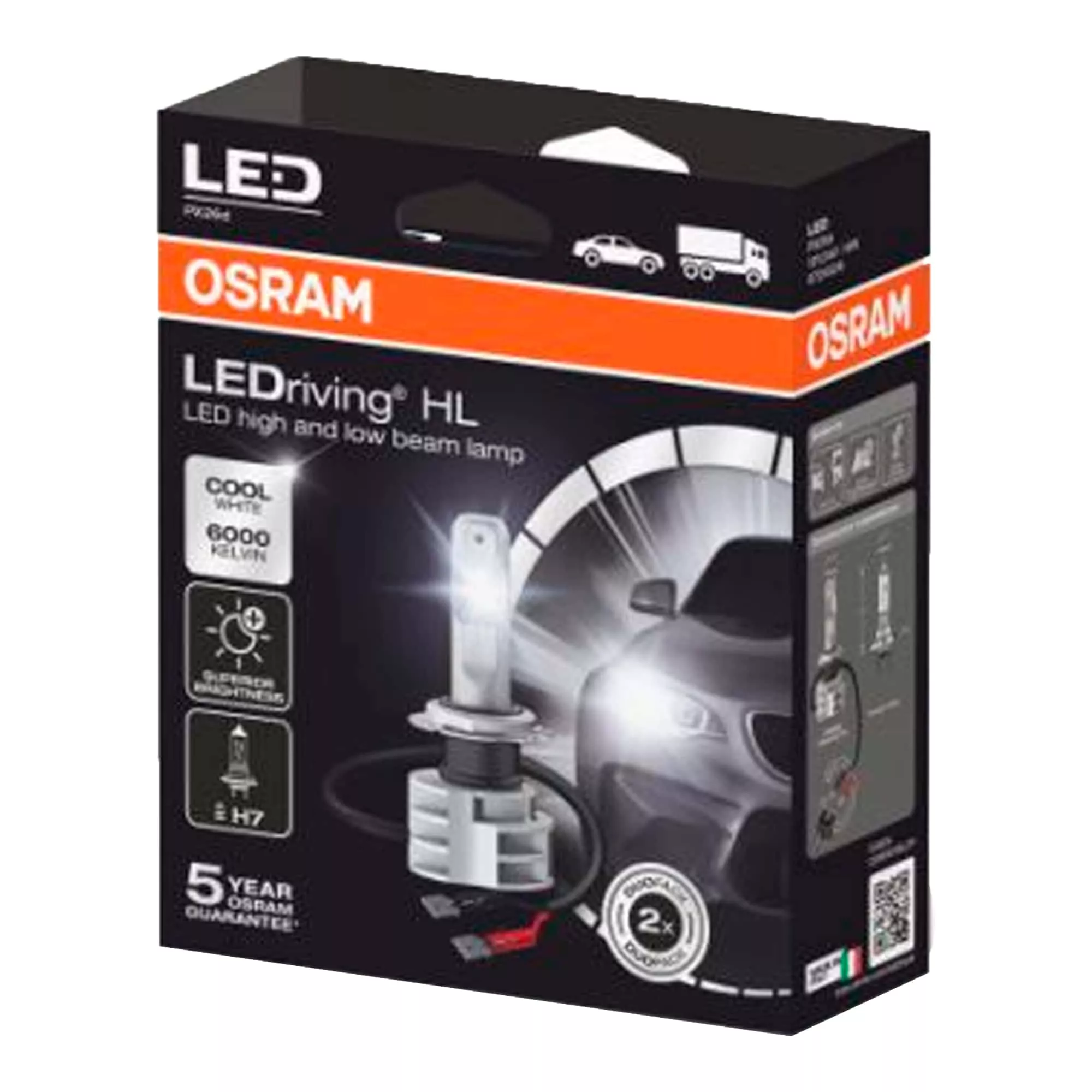 Лампа Osram LEDRiving H7 16W 90W 67210CW