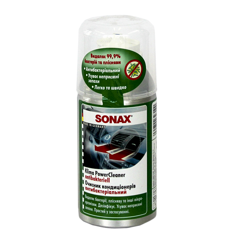 Очиститель кондиционера SONAX антибактериальный 150 мл (323100)
