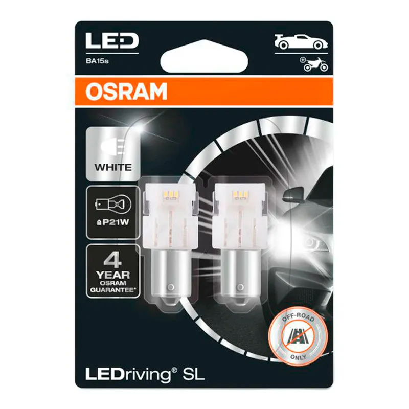 Лампа Osram LEDriving P21W BA15s 2W 7506DWP-02B