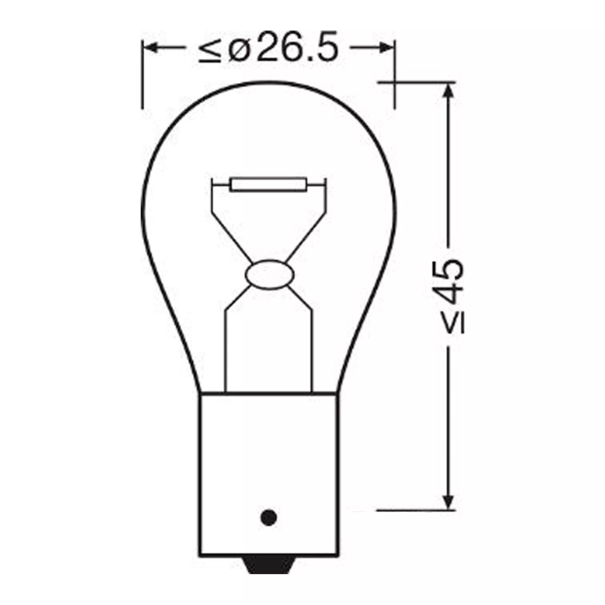 Лампа Osram Ultra Life P21W 12V 21W 7506ult02b