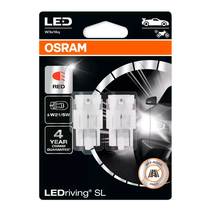 Лампа Osram LEDriving P21/5W W3x16q 0,5W 1,4 W 7515DRP-02B