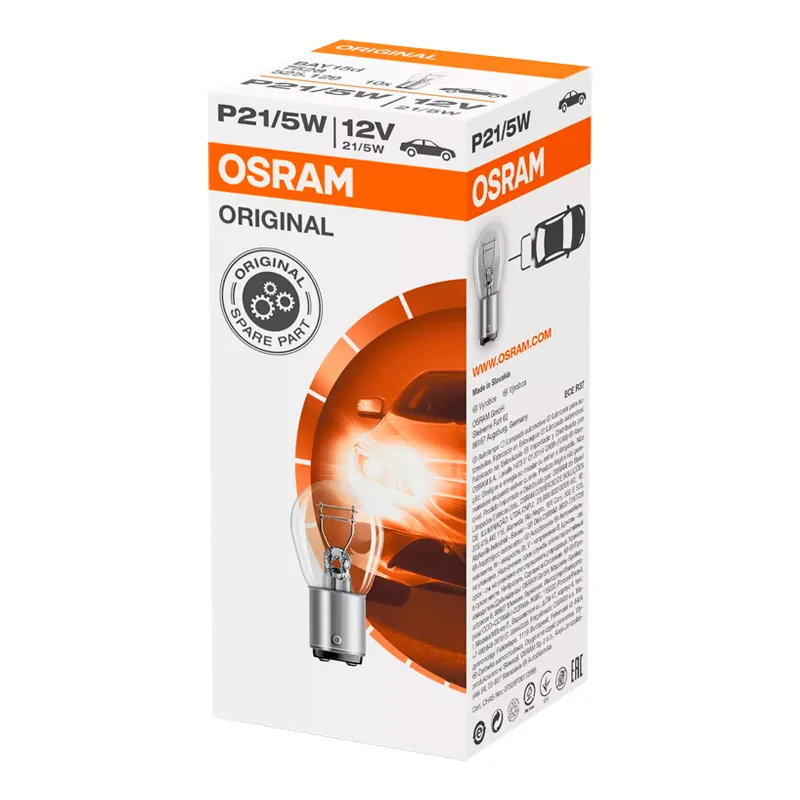 Лампа Osram Original P21/5W 12V 5W 7528-UNV