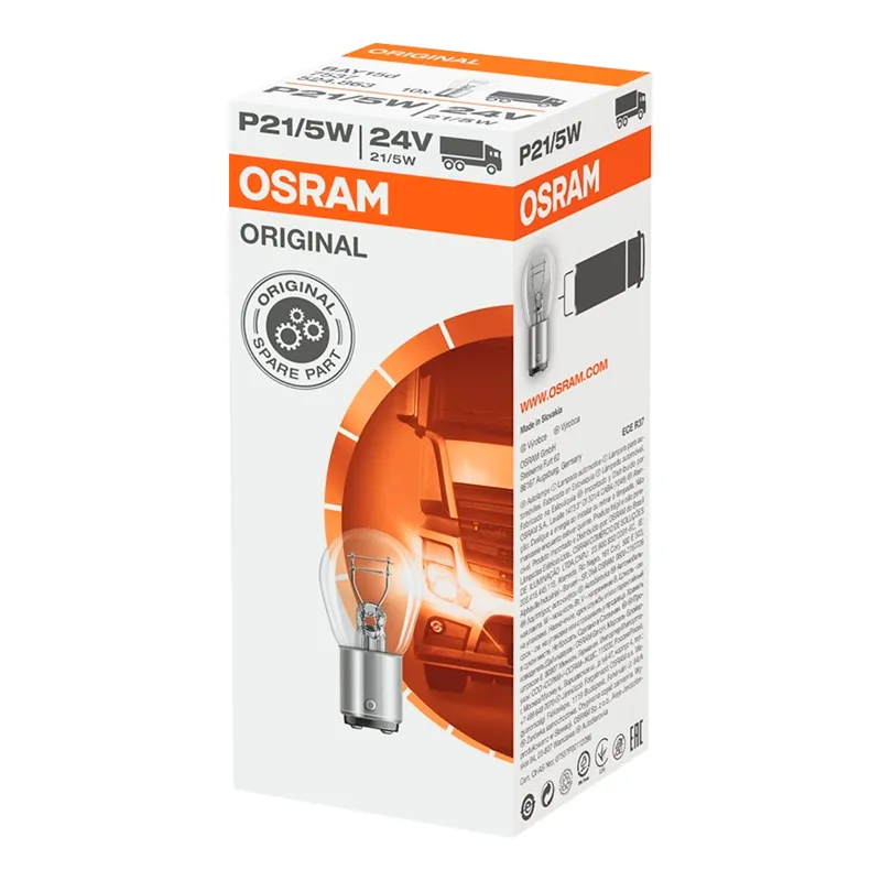 Лампа Osram Original P21/5W 24V 5W 7537-UNV