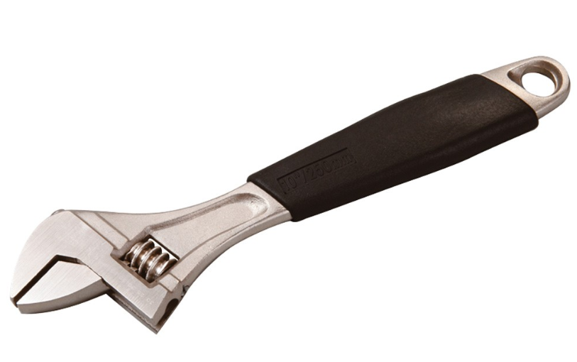 76-0121 Ключ разводной 150 мм, 0-20 мм с обрезиненной ручкой