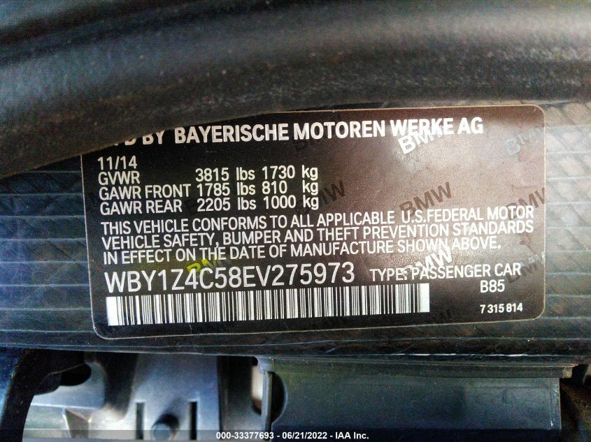 2014 BMW I3