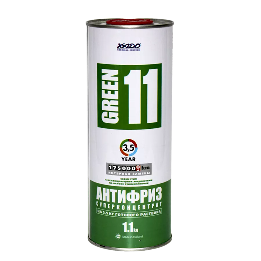 Антифриз XADO Green11 G11 -64°C зеленый 1л (ХА50004) Антифриз XADO Green11 G11 -64°C зеленый 1л (ХА50004)