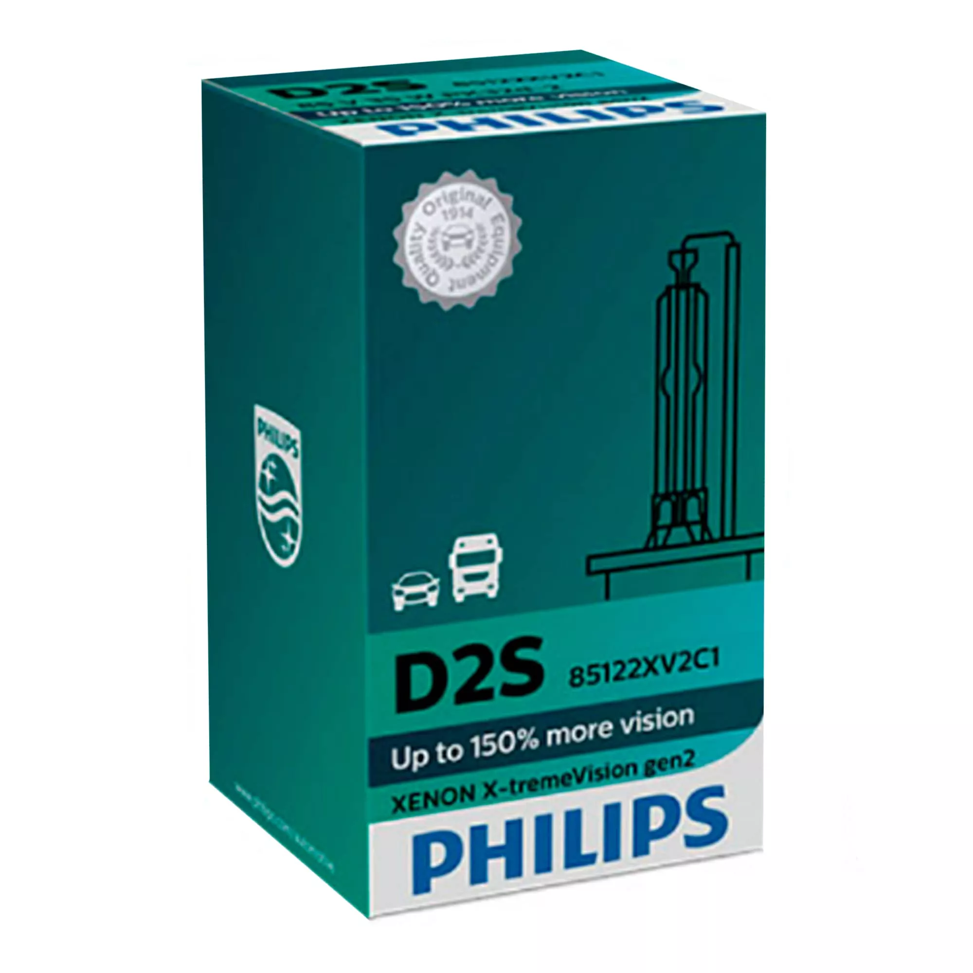 Лампа Philips X-treme Vision gen 2 D2S 85V 35W 85122 XV2 C1