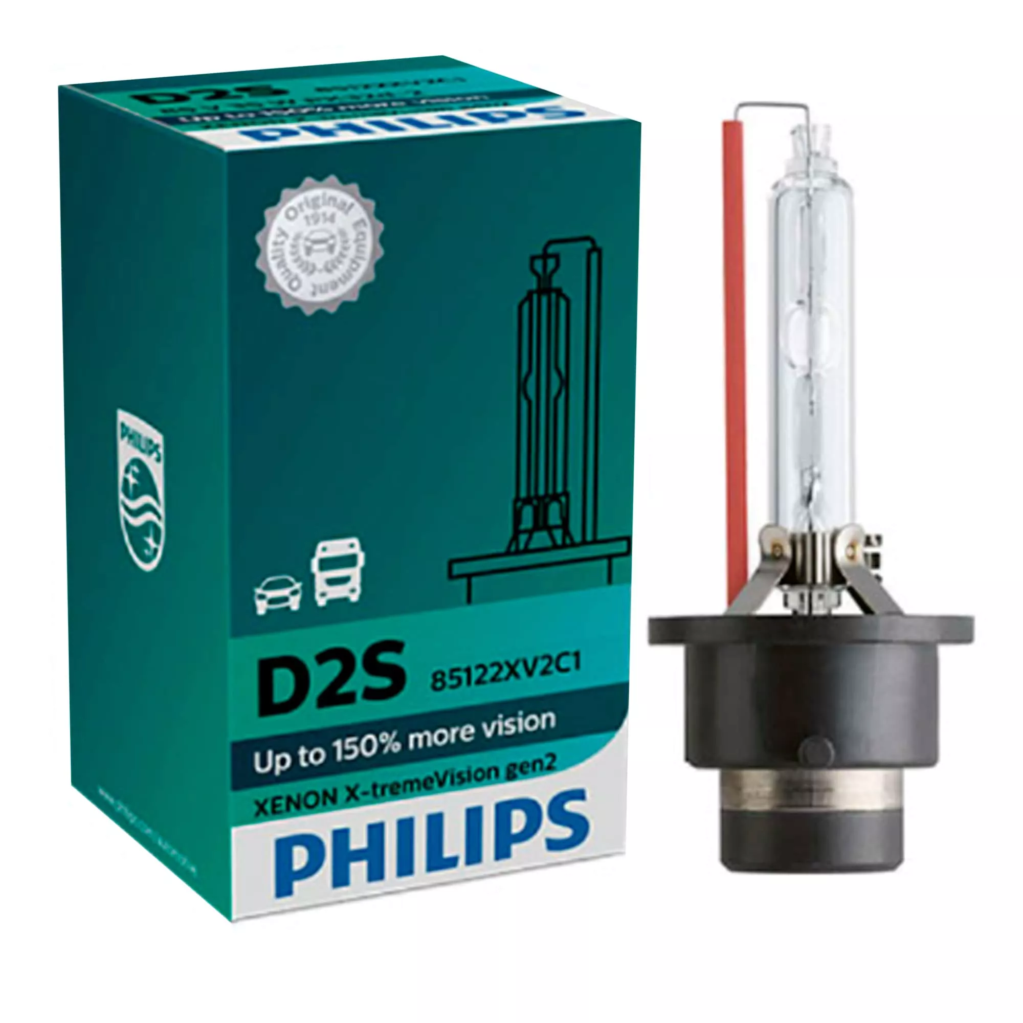 Лампа Philips X-treme Vision gen 2 D2S 85V 35W 85122 XV2 C1