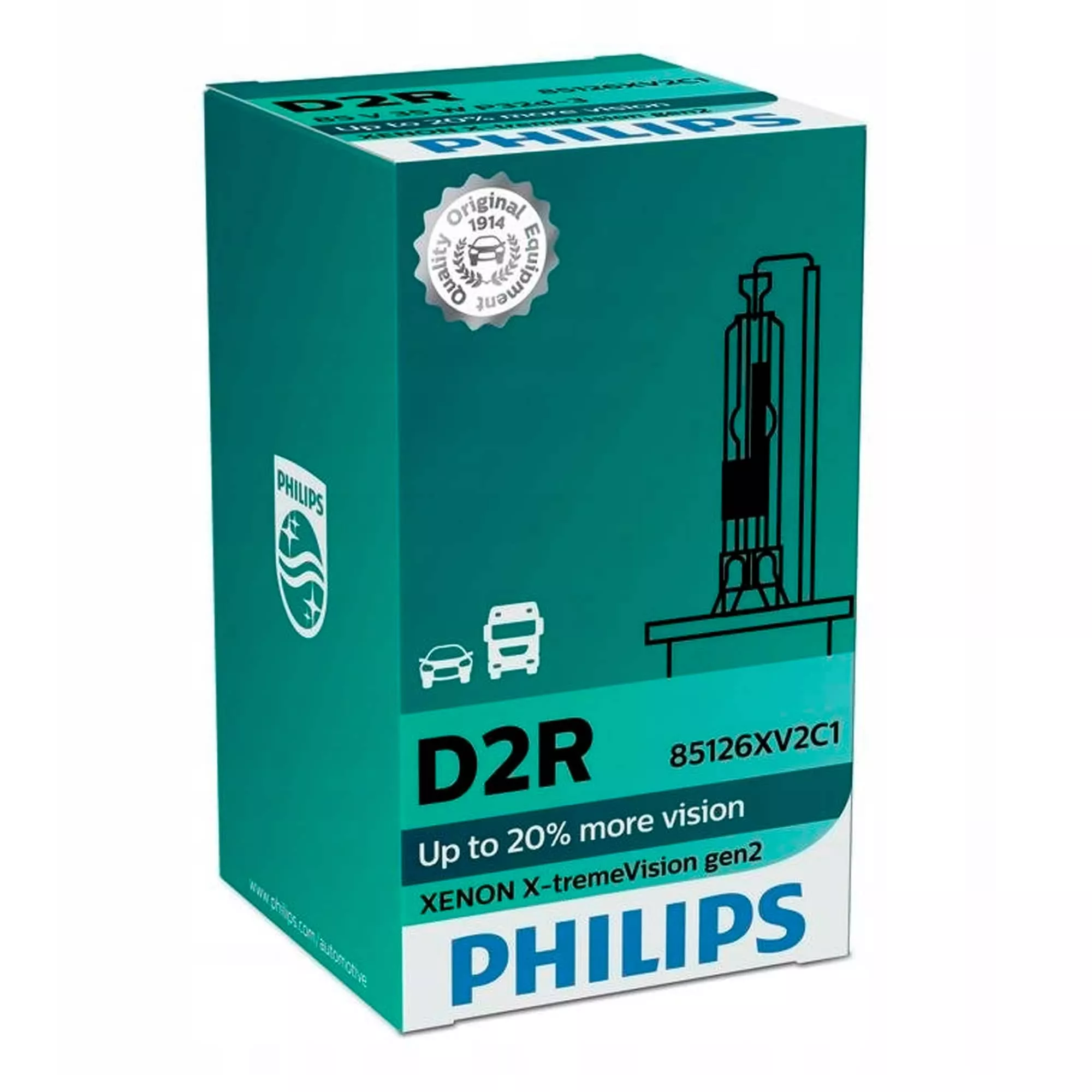 Лампа Philips X-treme Vision D2R gen2 85V 35W 85126 XV2 C1