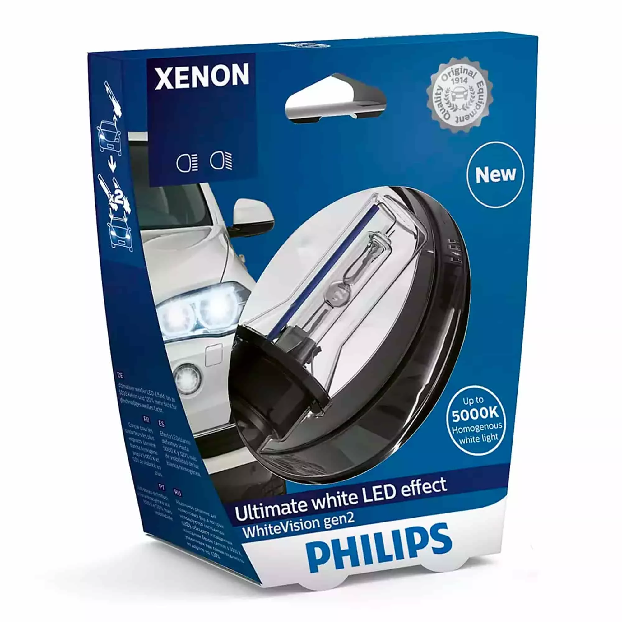 Лампа Philips Xenon WhiteVision gen2 D1S 85V 35W 85415 WHV2 S1