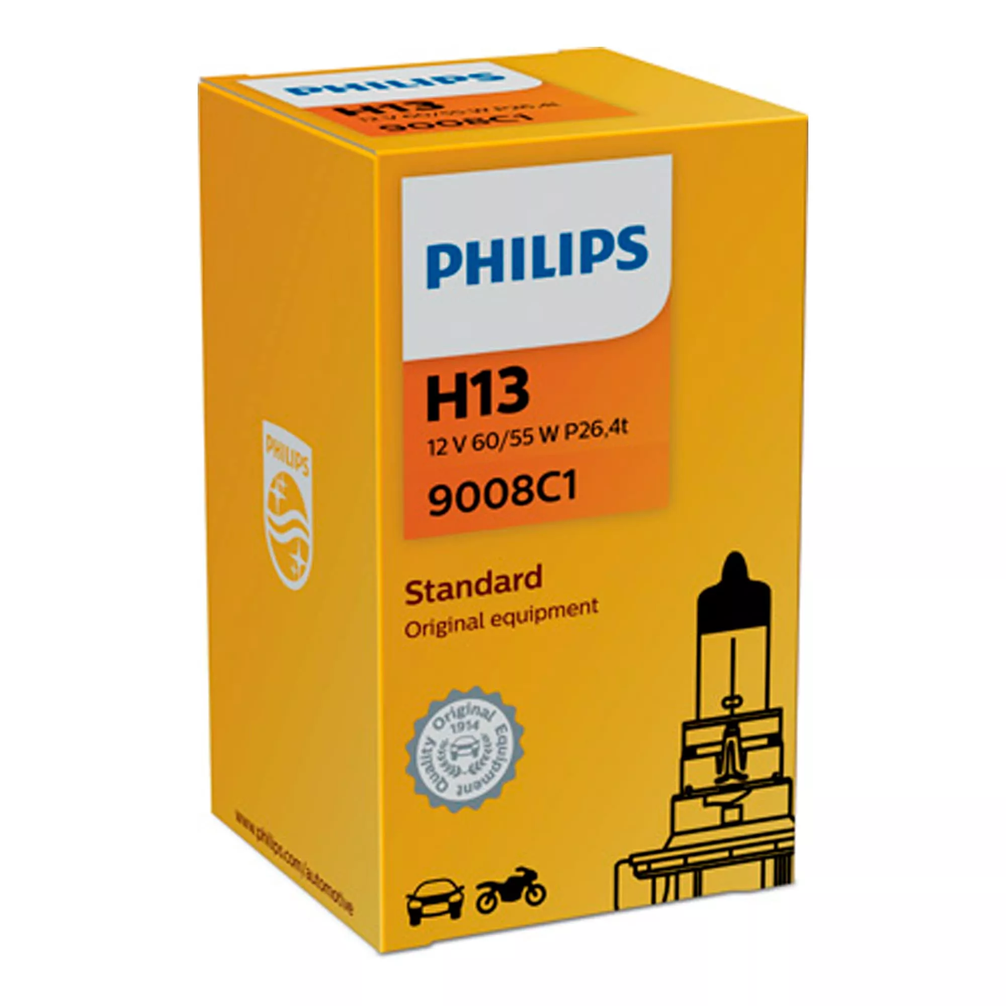 Лампа Philips Original equipment H13 12V 55W 87798730