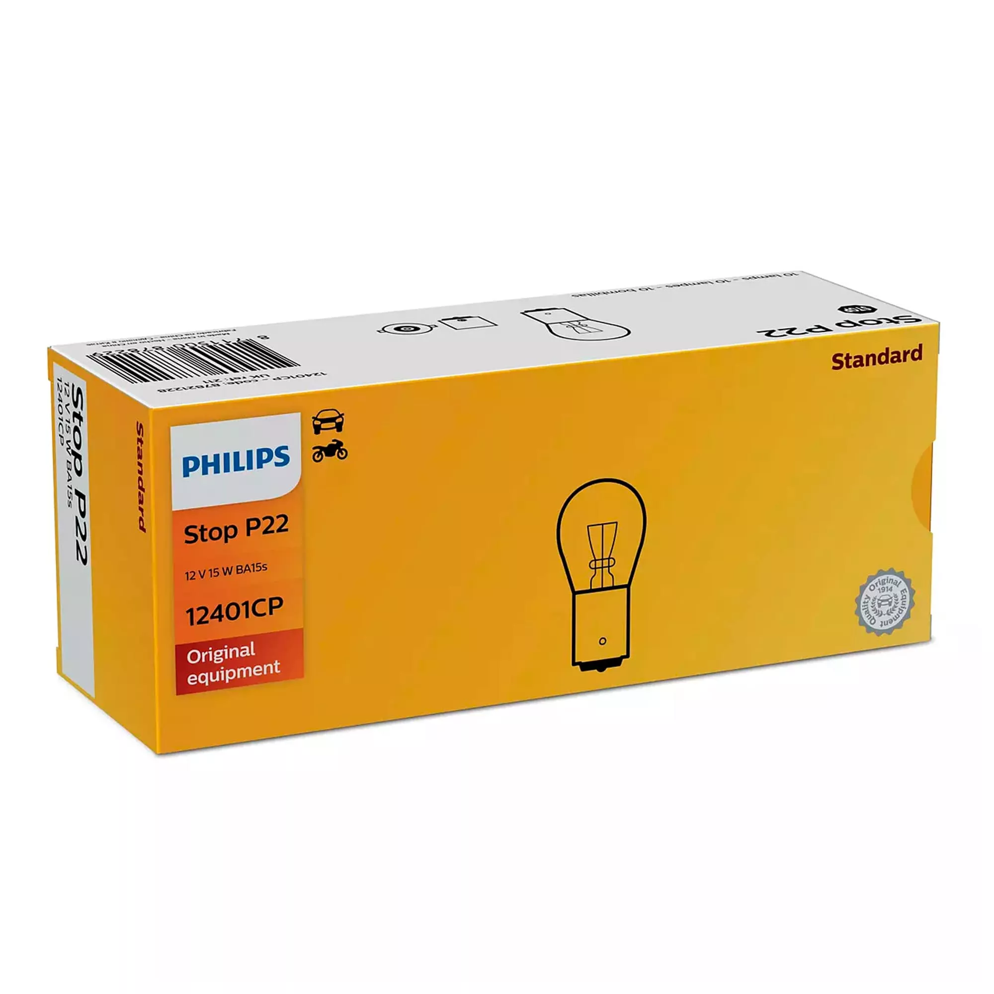 Лампа Philips Standard P22 12V 15W 87821228