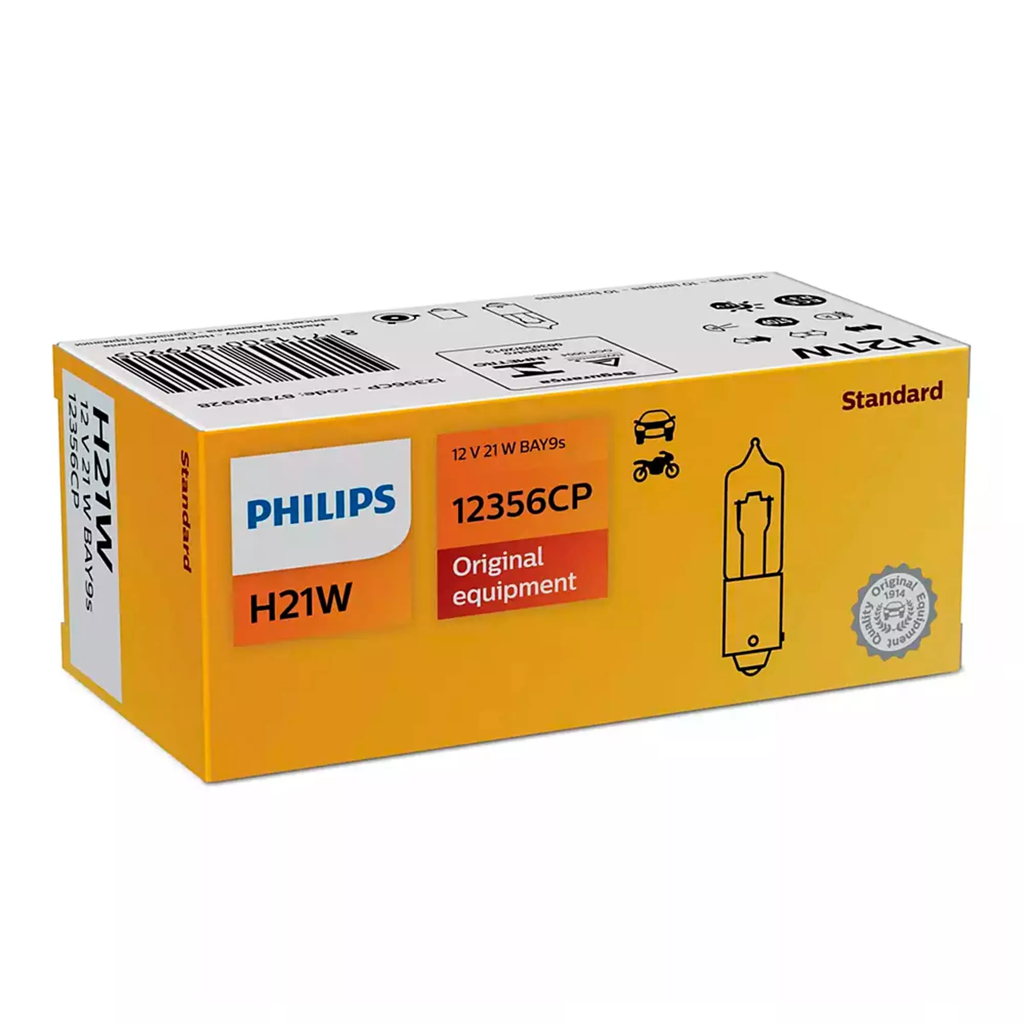 Лампа Philips Standard H21W 12V 21W 87989928