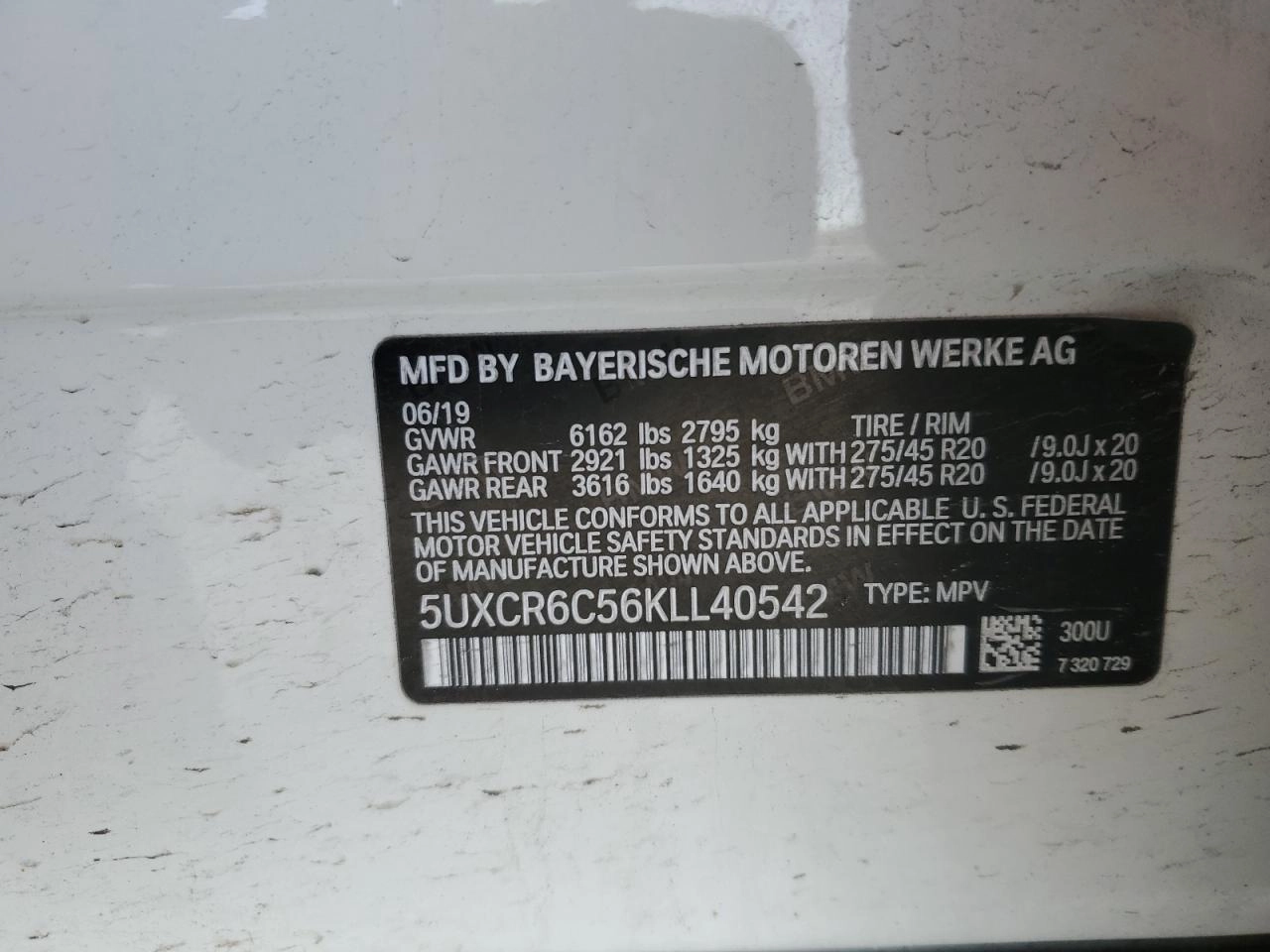 BMW X5 XDRIVE40I 2019