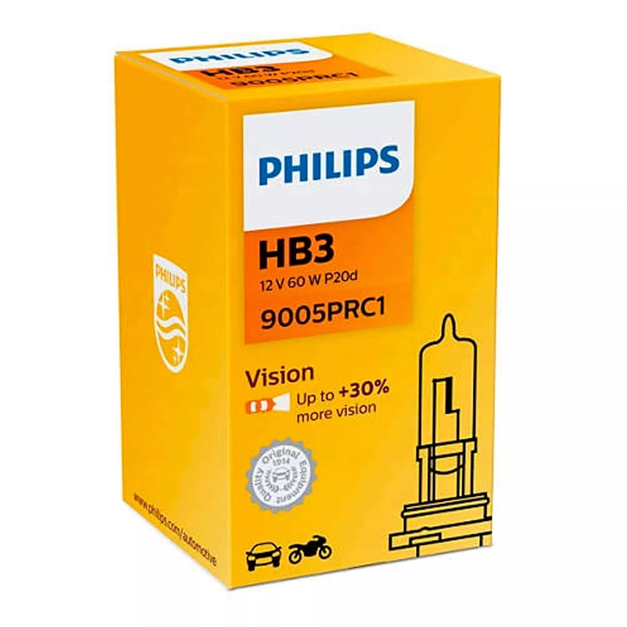 Лампа Philips Vision HB3 12V 60W 9005PRC1