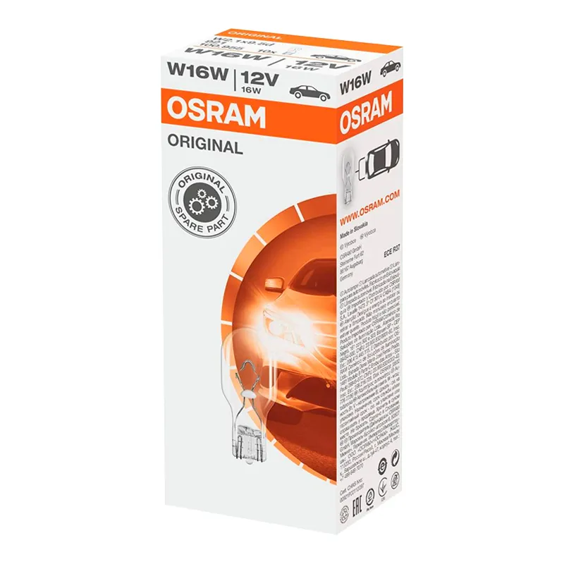 Лампа Osram Original W16W 12V 16W 921-UNV