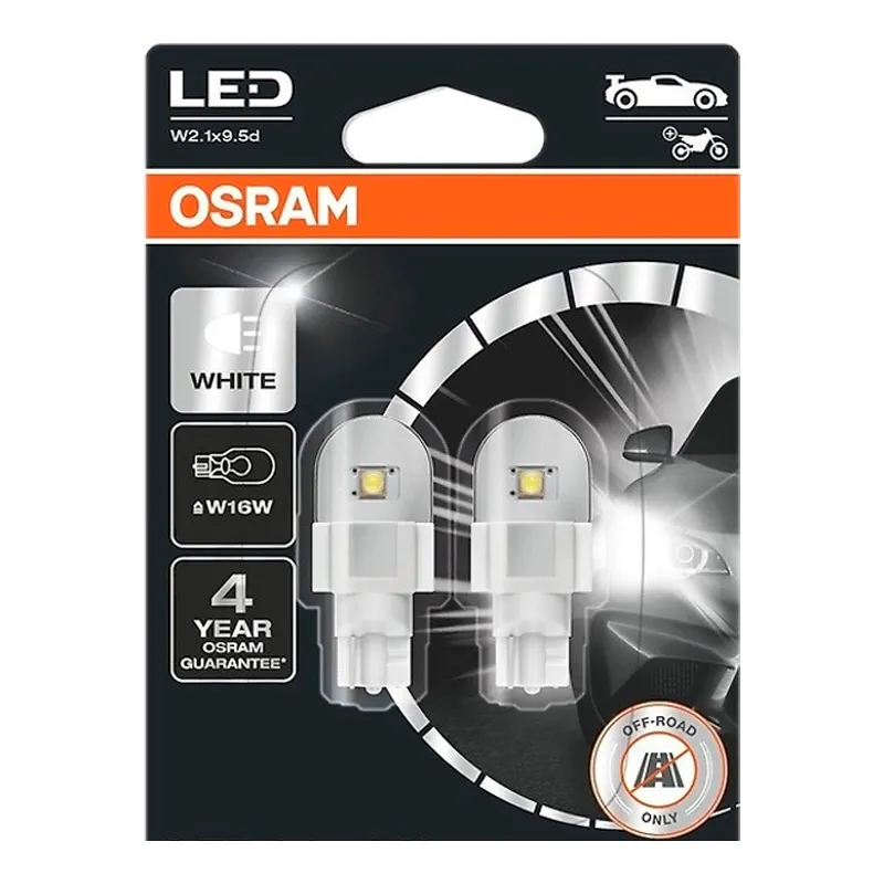 Лампа Osram LEDriving W16W W2,1x9,5d 2,2W 921DRP-02B