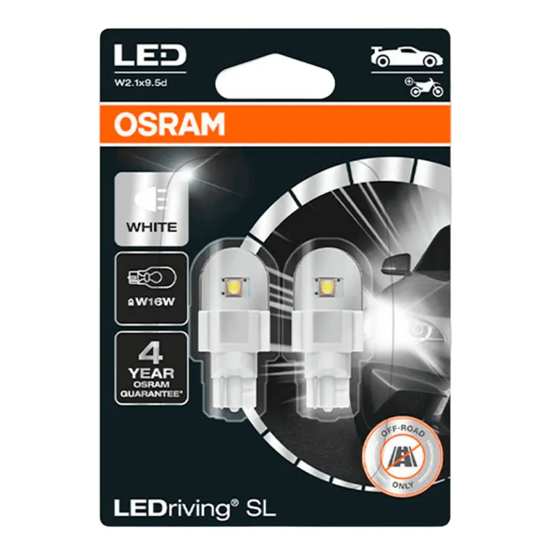 Лампа Osram LEDriving W16W W2,1x9,5d 1,3W 921DWP-02B