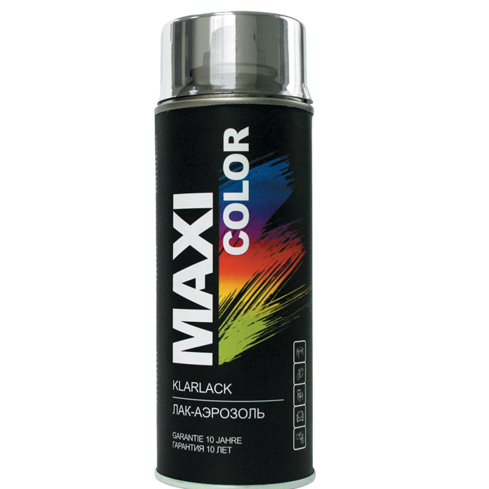 Эмаль MAXI COLOR аэрозольная бесцветная глянцевая 400 мл (MX0005)