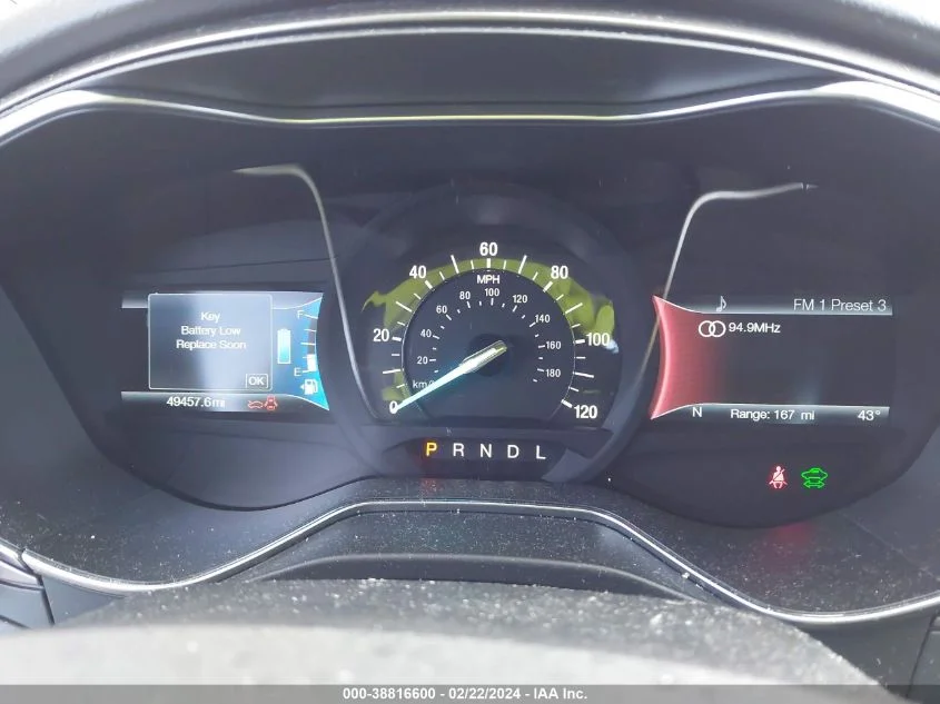 FORD FUSION HYBRID 2018