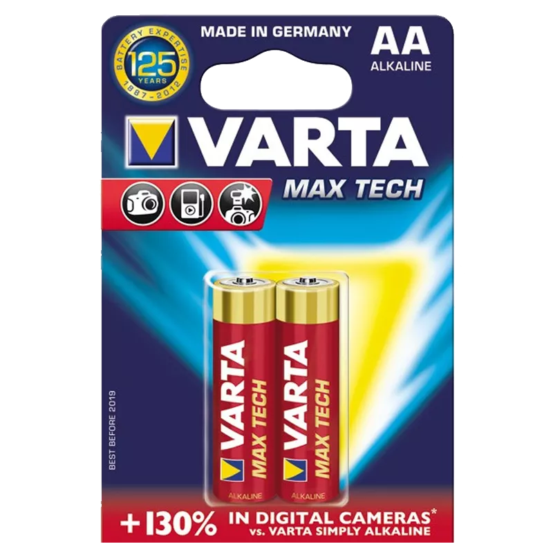 Батарейка VARTA Max Tech AA BLI 2 (114764)