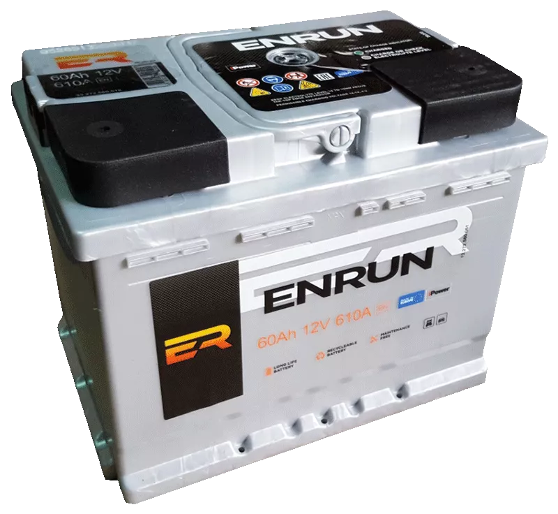 Автомобильный аккумулятор ENRUN 6CT-60 Аh 600А Аз (ENR-6601) Автомобильный аккумулятор ENRUN 6CT-60 Аh 600А Аз (ENR-6601)