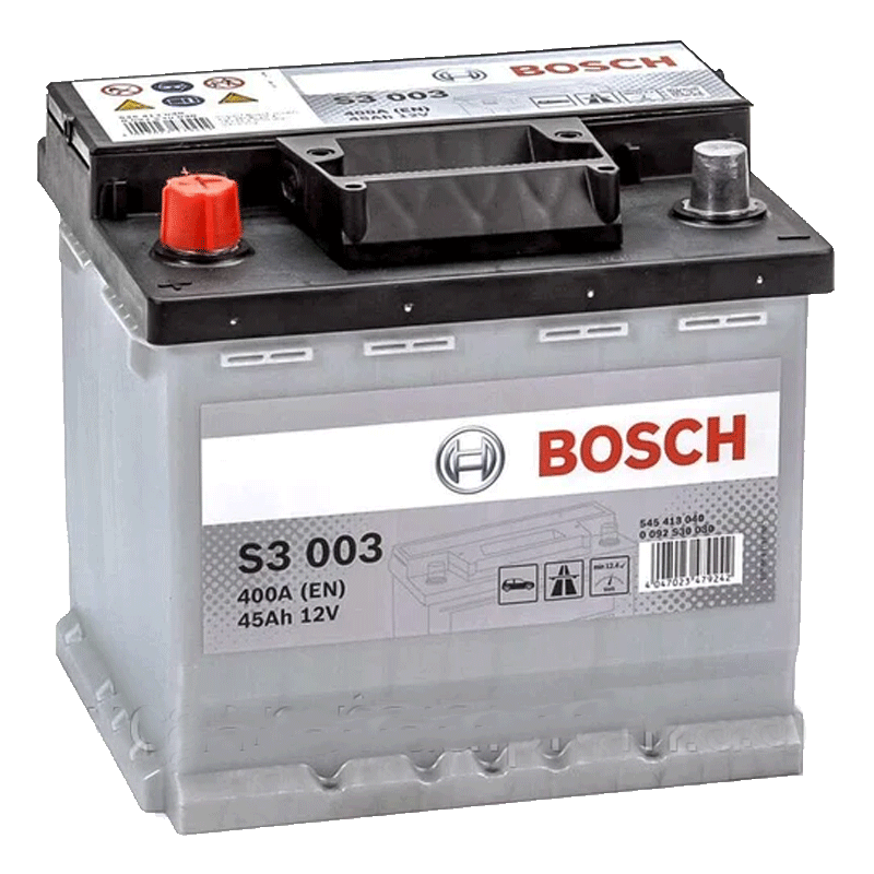 Аккумулятор Bosch S3 6CT-45Ah (+/-) (0 092 S30 030)