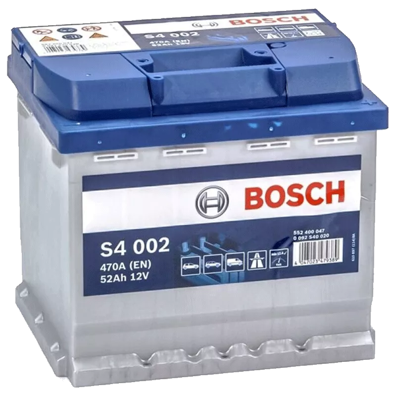 Автомобильный аккумулятор BOSCH S4 6CT-52 (0092S40020)