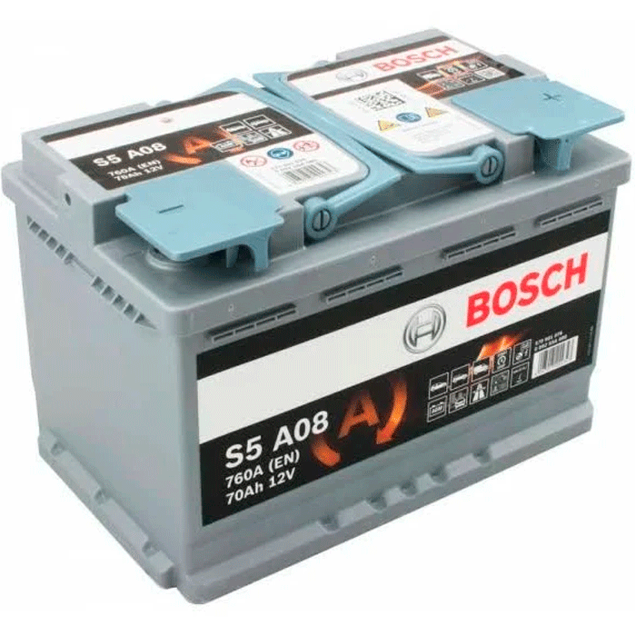 Аккумулятор Bosch AGM Start-Stop 6CT-70Ah (-/+) (0092S5A080)