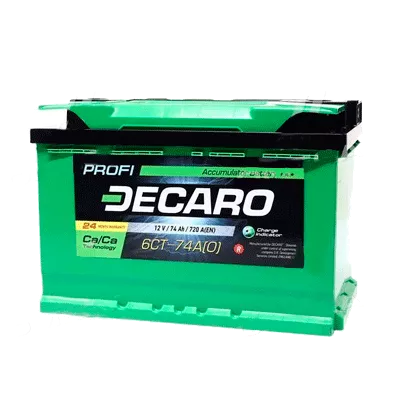 Акумулятор 74Ah-12v DECARO PROFI (276х175х190),R,EN720 Акумулятор 74Ah-12v DECARO PROFI (276х175х190),R,EN720
