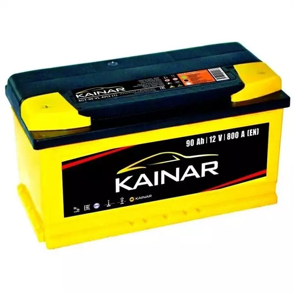Аккумулятор 90Ah-12v АзЕ KAINAR Standart+ (353х175х190),L,EN800 Аккумулятор 90Ah-12v АзЕ KAINAR Standart+ (353х175х190),L,EN800