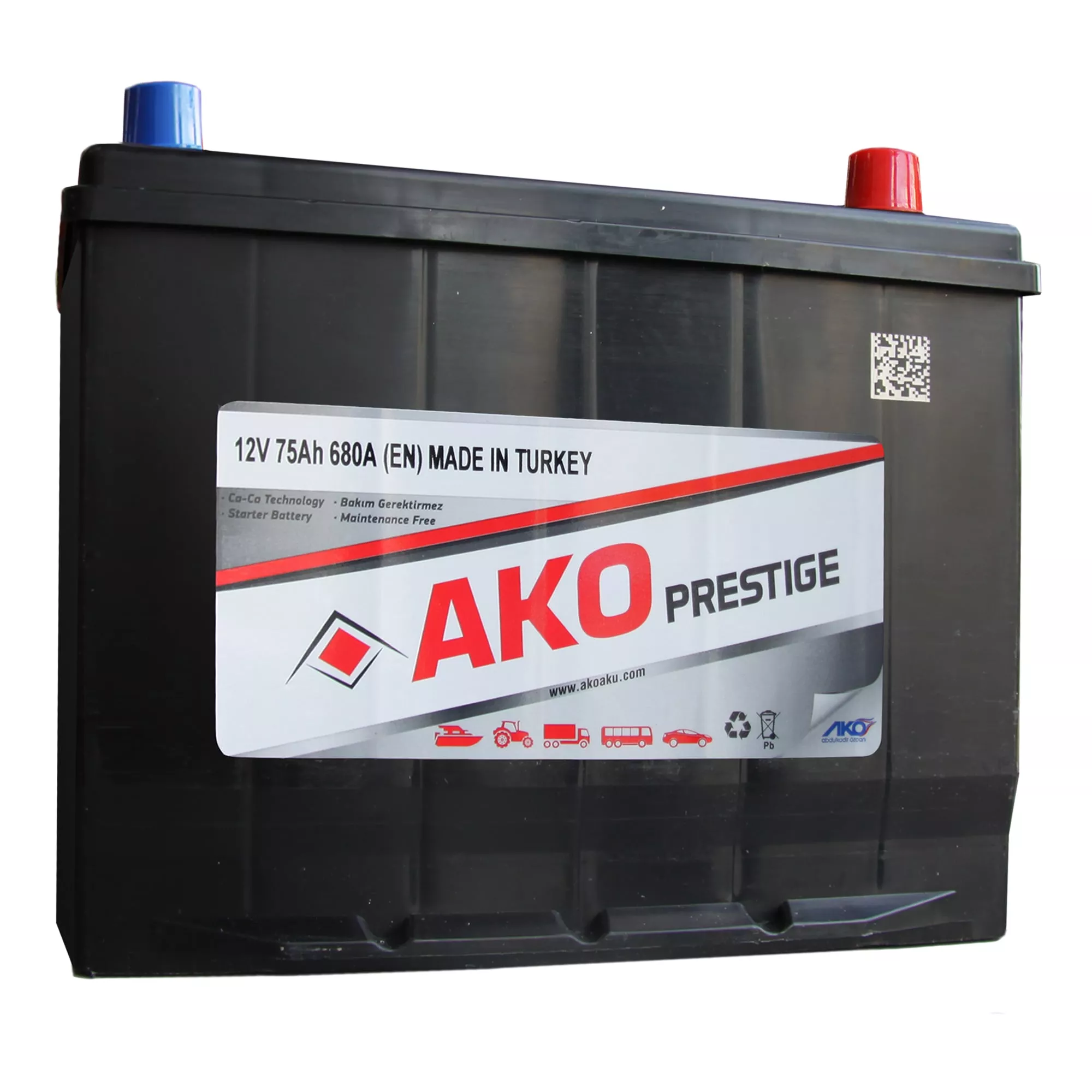 Аккумулятор AKO 6CT-75 А АзЕ SMF JIS Asia Аккумулятор AKO 6CT-75 А АзЕ SMF JIS Asia
