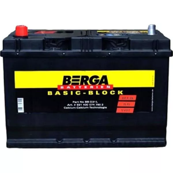 Аккумулятор BERGA Basicblock 6CT-95Аh Аз ASIA 830A (595405083) Аккумулятор BERGA Basicblock 6CT-95Аh Аз ASIA 830A (595405083)