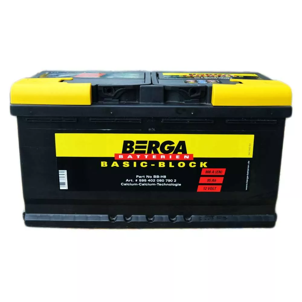 Аккумулятор BERGA Basic-Block 95Аh (-/+) 800A (595402080) Аккумулятор BERGA Basic-Block 95Аh (-/+) 800A (595402080)