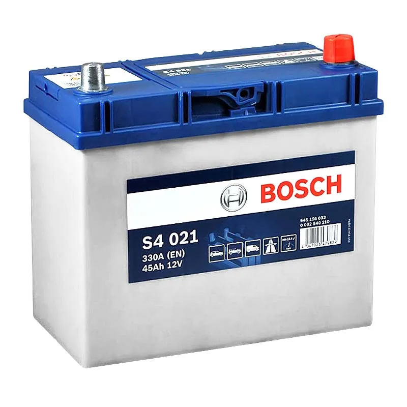 Автомобильный аккумулятор BOSCH S4 021 6CT-45Ah Asia АзЕ (0092S40210)