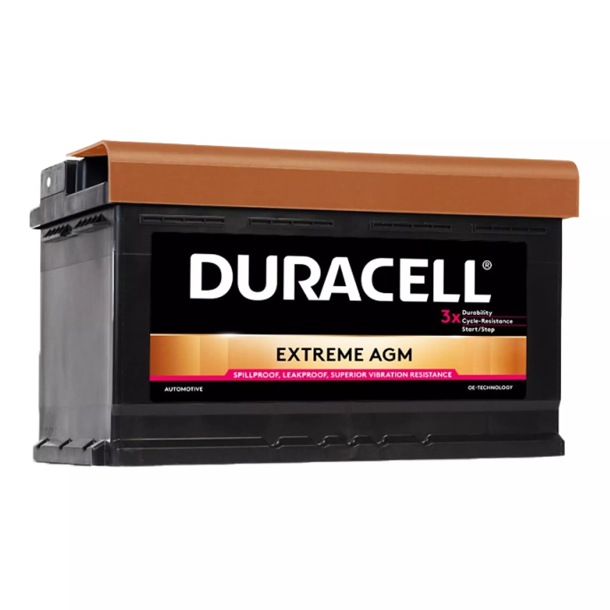 Акумулятор Duracell AGM Extreme 80Ah 12V АзЕ EN800A (DE80AGM)